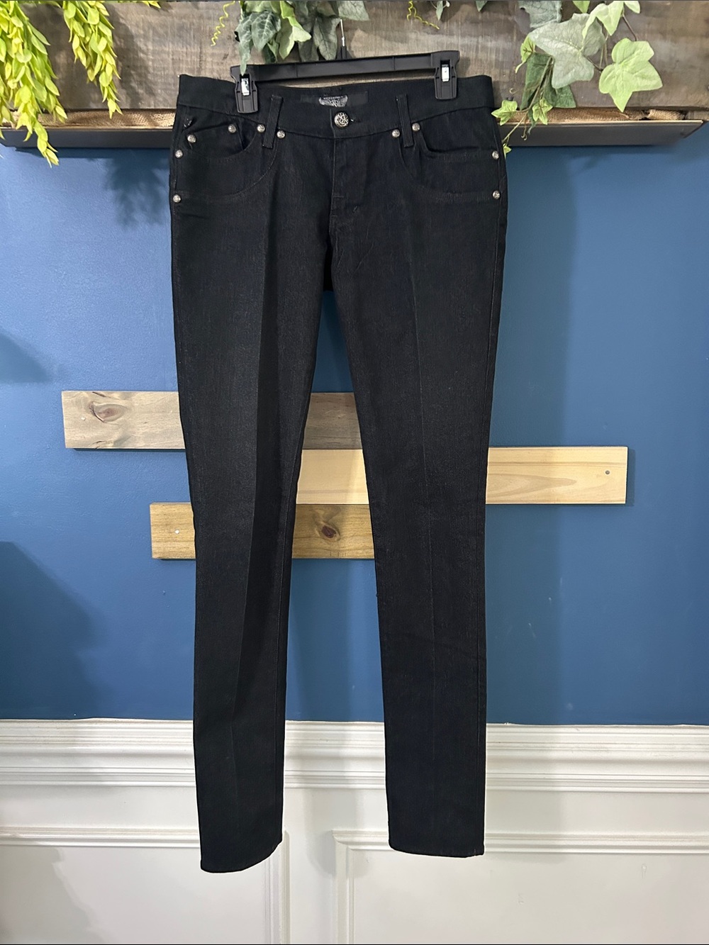 Rock & Republic NWOT Vintage Rallen Black Skinny Jeans 29